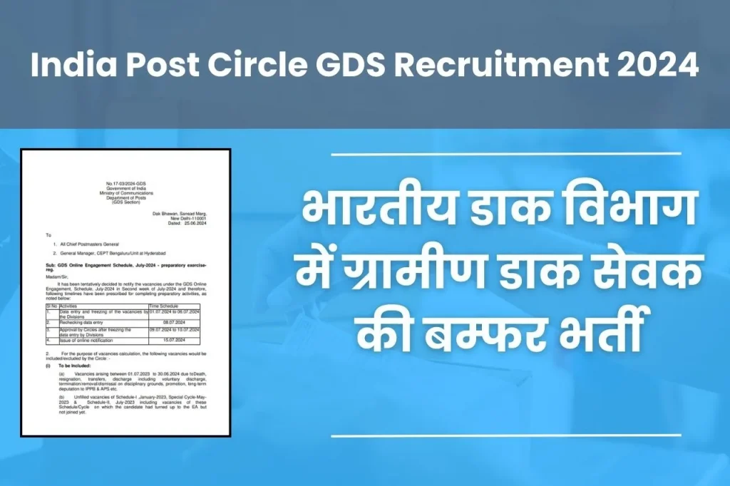 India Post Circle GDS Recruitment 2024