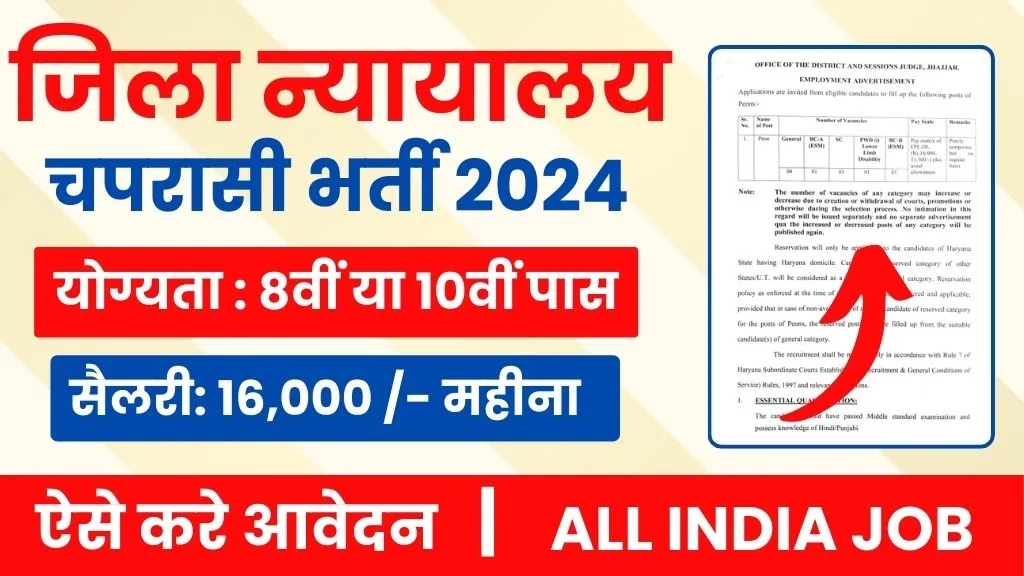 District Court Peon Bharti 2024