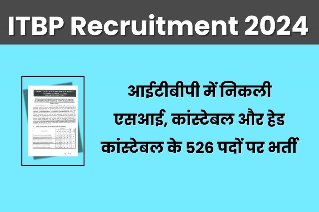 ITBP Recruitment 2024